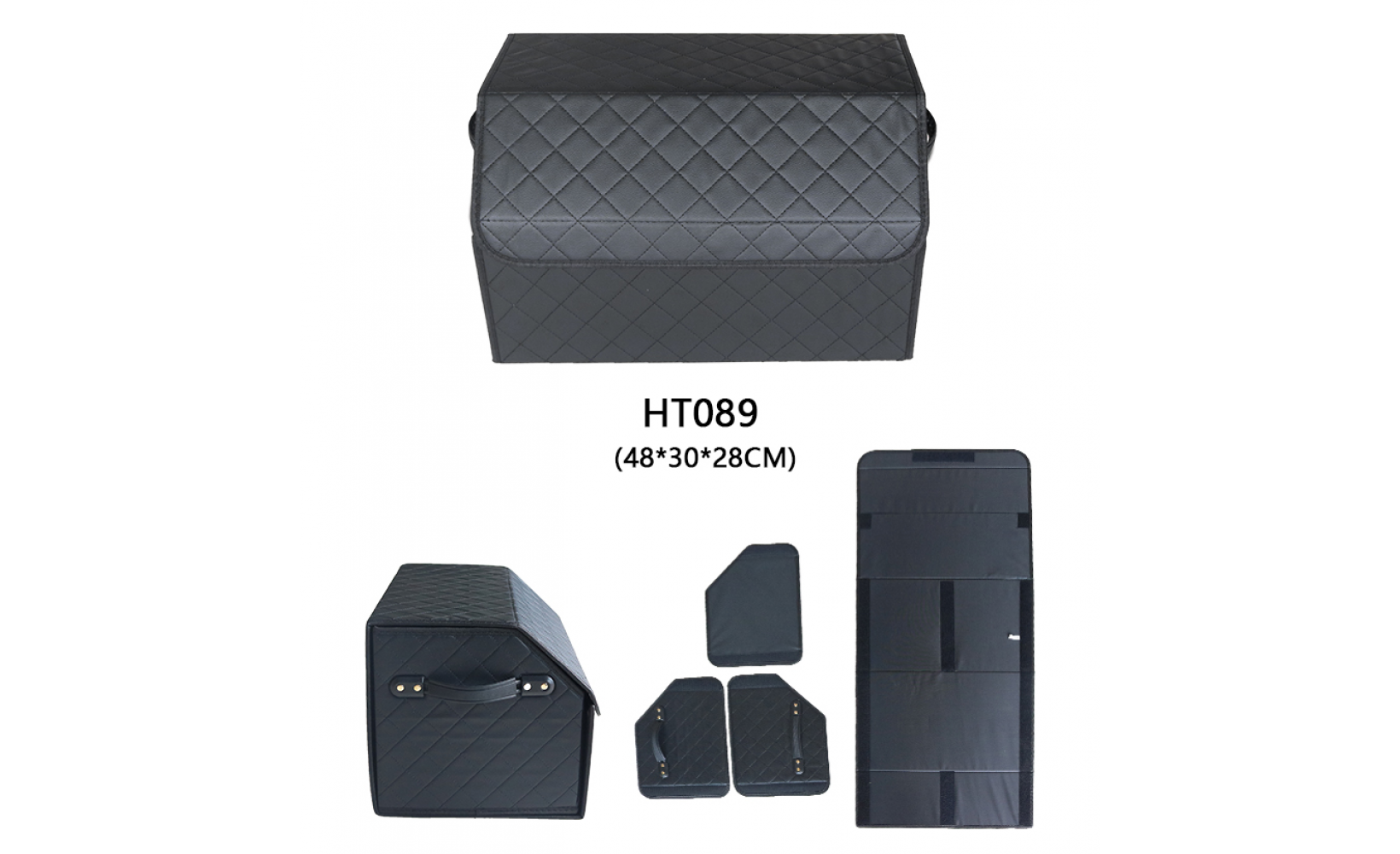 Автобокс HT089 40*30*28 липучка черн (чер. отстроч.) 238414