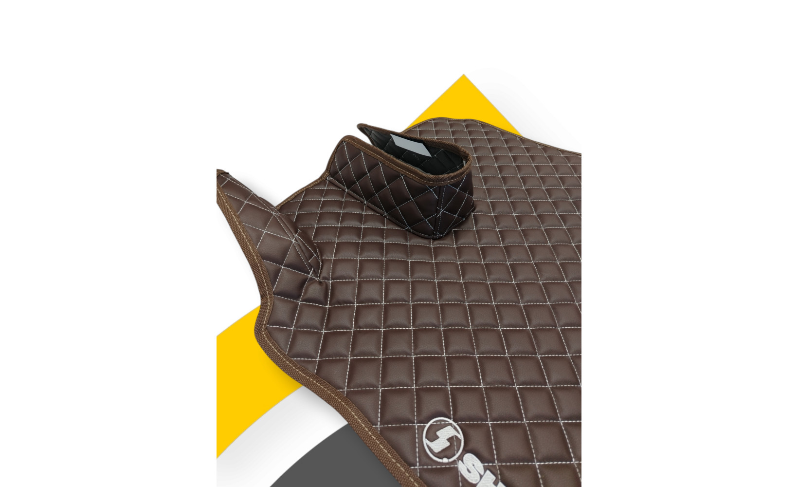 Автоковрики ЭКО Кожа ноги+средний SHACMAN x6000 (Пневмо) №91 (вышивка центр+ноги) с подъёмом коричн. 260018 www.povorotnik.ru Автоковрики ЭКО Кожа ноги+средний SHACMAN x6000 (Пневмо) №91 (вышивка центр+ноги) с подъёмом коричн. 260018 www.povorotnik.ru