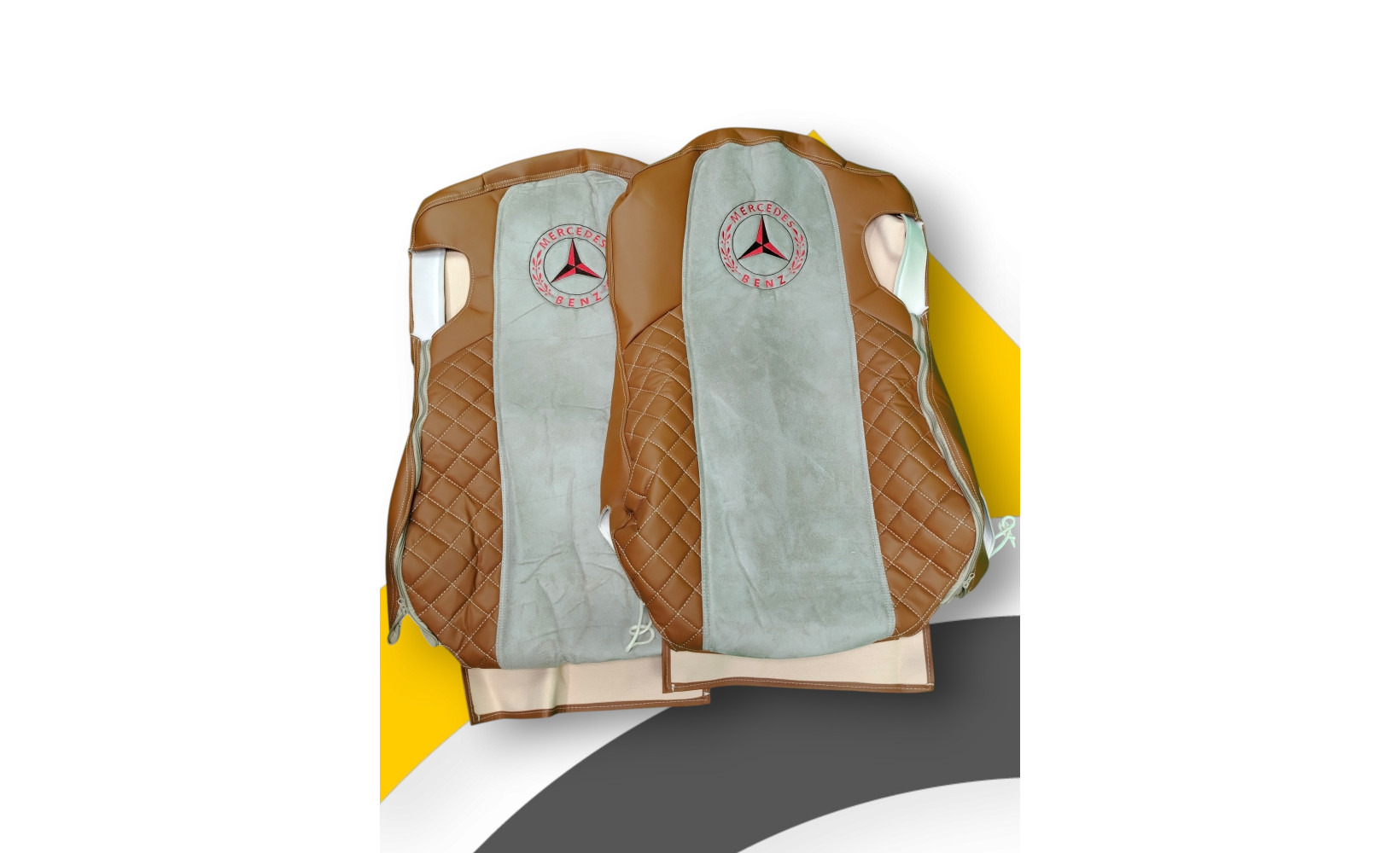 Чехлы Чехол премиум MERCEDES ACTROS / Китайская версия, MR43; фокс кожа + бежевая антара 11849 Чехлы Чехол премиум MERCEDES ACTROS / Китайская версия, MR43; фокс кожа + бежевая антара 11849