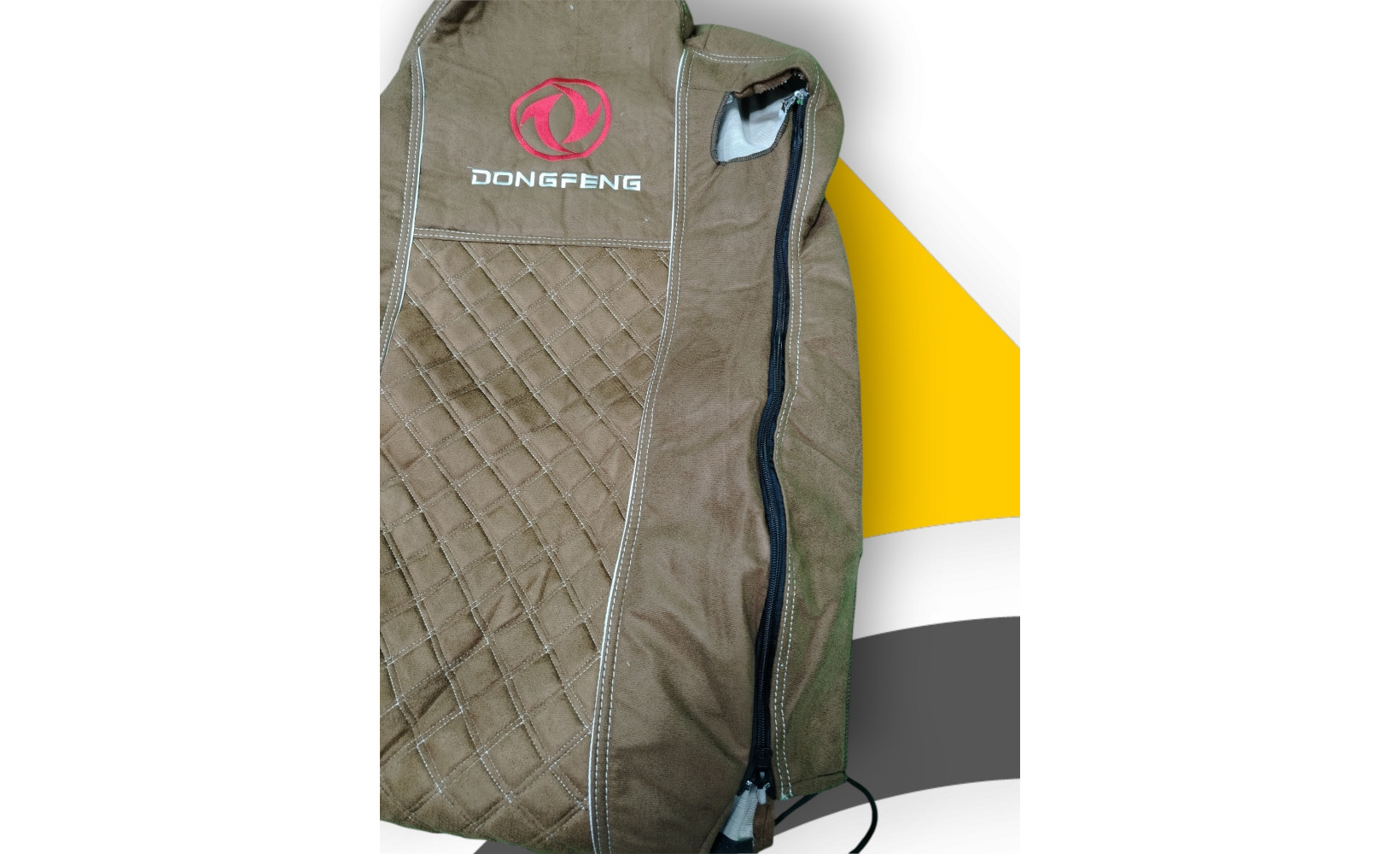 Чехлы Чехол премиум (alicanta + alicanta) DONGFENG коричневая + коричневая 12184 VimpelOFF Чехлы Чехол премиум (alicanta + alicanta) DONGFENG коричневая + коричневая 12184 VimpelOFF