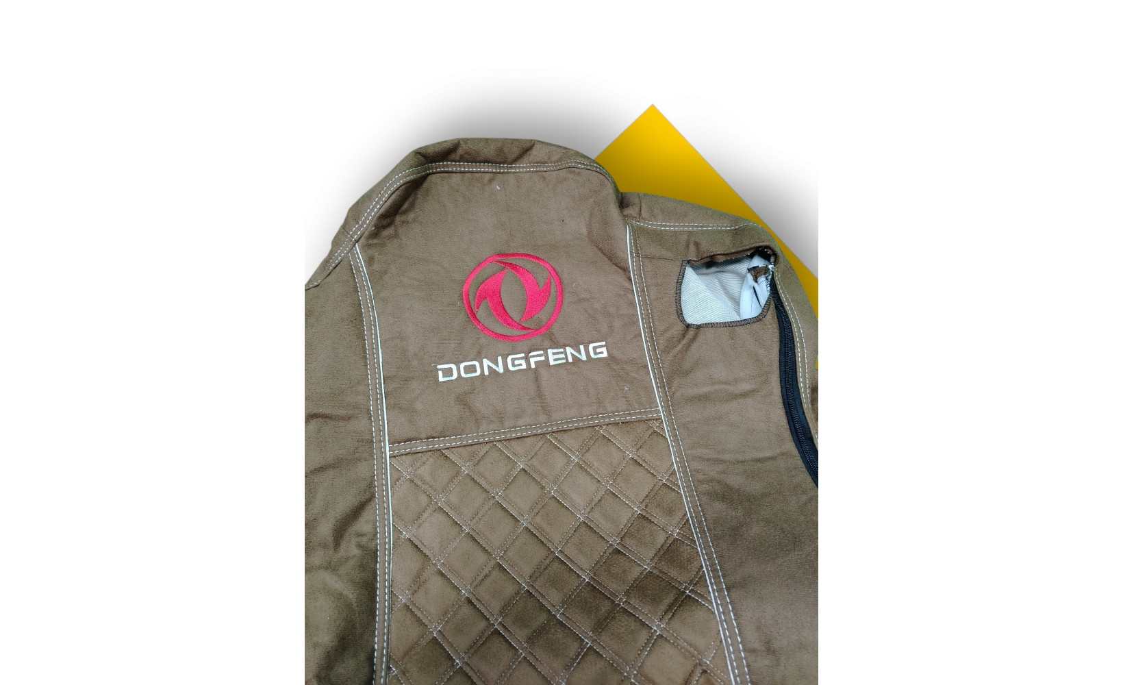 Чехлы Чехол премиум (alicanta + alicanta) DONGFENG коричневая + коричневая 12184 VimpelOFF Чехлы Чехол премиум (alicanta + alicanta) DONGFENG коричневая + коричневая 12184 VimpelOFF