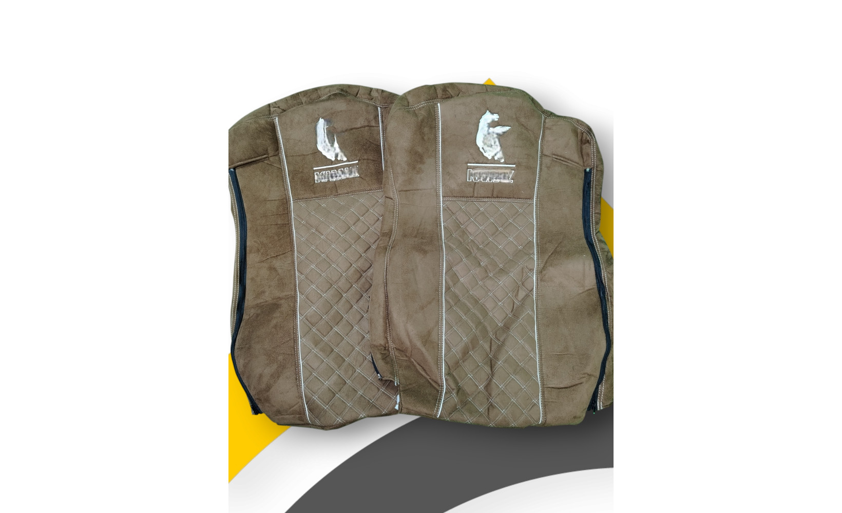 Чехлы Чехол премиум (alicanta + alicanta), КАМАЗ К5 (К73); коричневая + коричневая 112777 VimpelOFF Чехлы Чехол премиум (alicanta + alicanta), КАМАЗ К5 (К73); коричневая + коричневая 112777 VimpelOFF