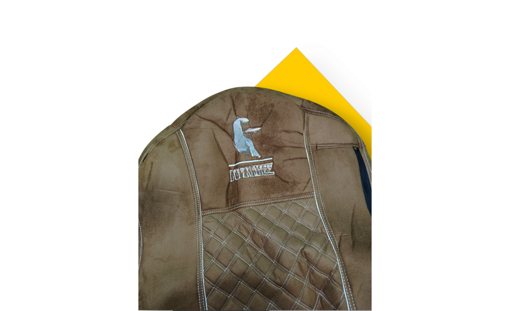 Чехлы Чехол премиум (alicanta + alicanta), КАМАЗ К5, 2023 (К77); коричневая + коричневая 12185 VimpelOFF Чехлы Чехол премиум (alicanta + alicanta), КАМАЗ К5, 2023 (К77); коричневая + коричневая 12185 VimpelOFF