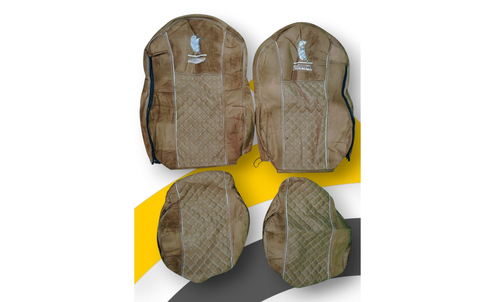 Чехлы Чехол премиум (alicanta + alicanta), КАМАЗ К5, 2023 (К77); коричневая + коричневая 12185 VimpelOFF Чехлы Чехол премиум (alicanta + alicanta), КАМАЗ К5, 2023 (К77); коричневая + коричневая 12185 VimpelOFF