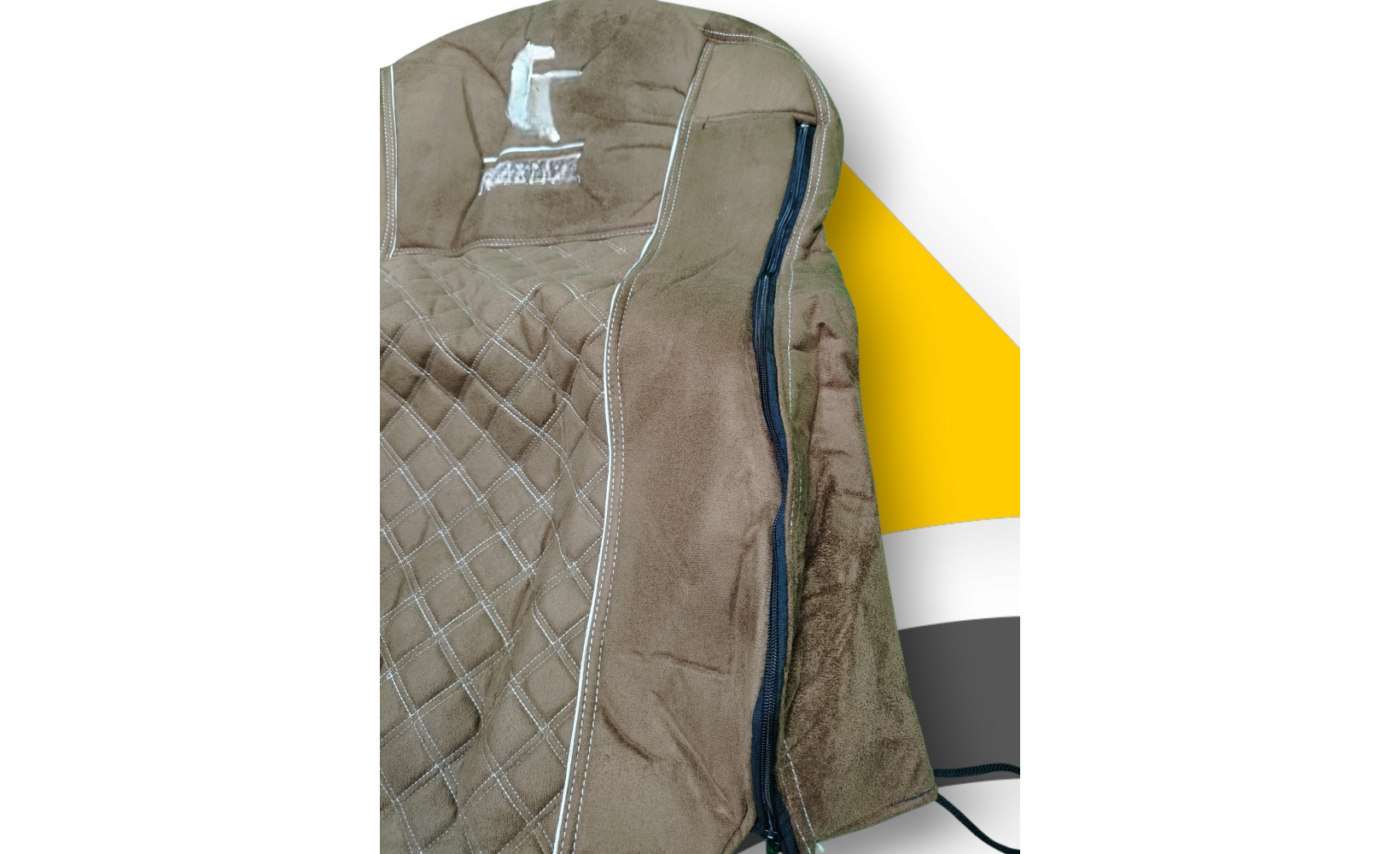 Чехлы Чехол премиум (alicanta + alicanta), КАМАЗ К5, 2023 (К77); коричневая + коричневая 12185 VimpelOFF Чехлы Чехол премиум (alicanta + alicanta), КАМАЗ К5, 2023 (К77); коричневая + коричневая 12185 VimpelOFF