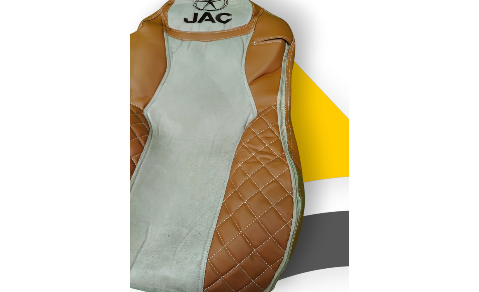 Чехлы Чехол премиум JAC K7; фокс кожа + бежевая антара 113535 Чехлы Чехол премиум JAC K7; фокс кожа + бежевая антара 113535