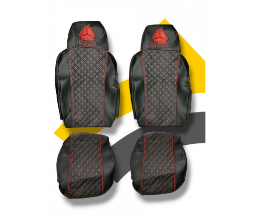 Чехлы HOWO HW-76 Иск.Кожа-Иск.Кожа черн (красн. отстрочка) 115071 VimpelOFF