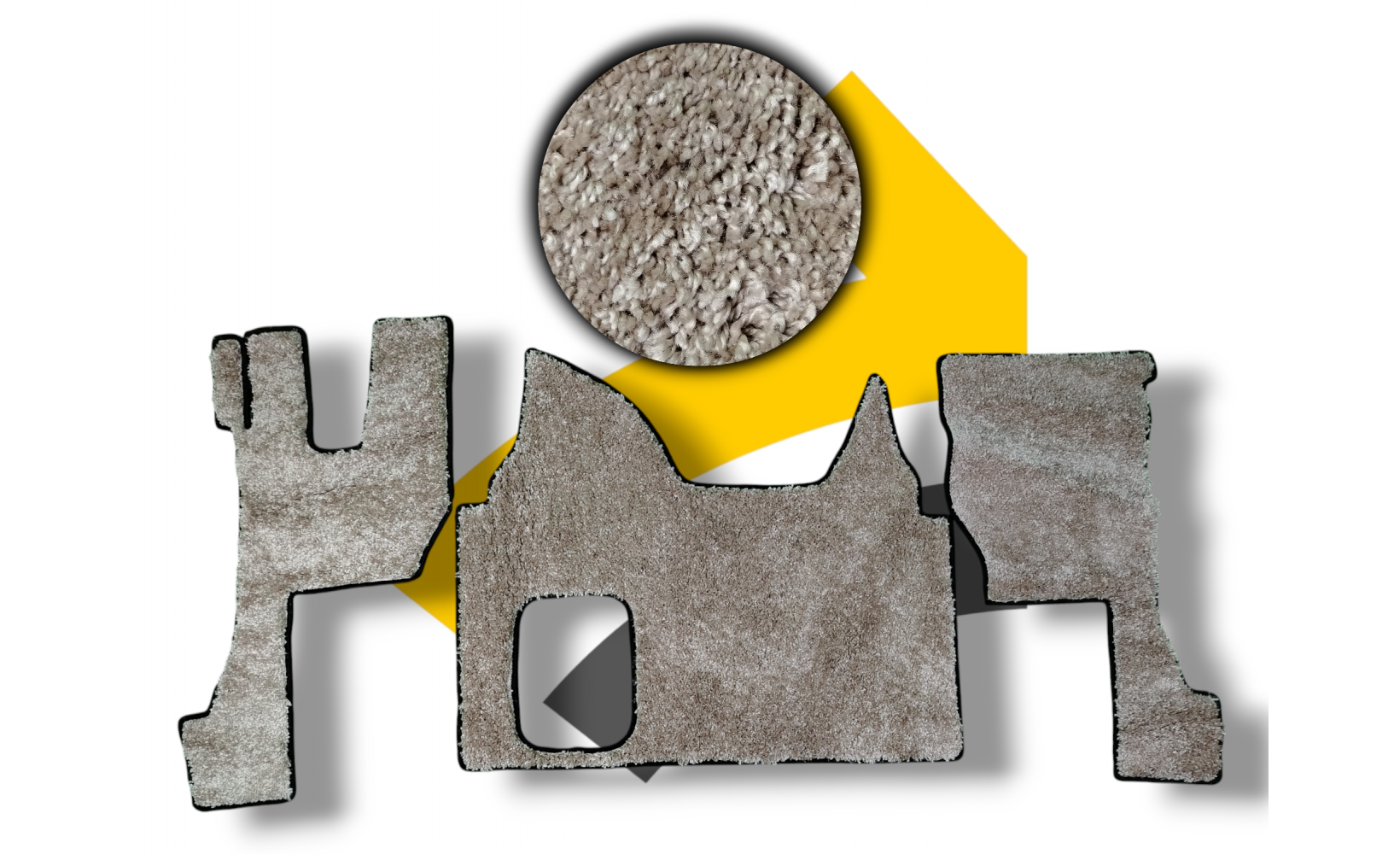 Автоковрик (ковролин) (К-Кт) DongFeng GX (плетёная нить) №93 аура Белая 262733 www.povorotnik.ru