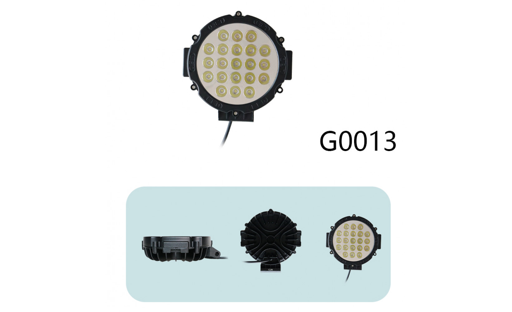 Ходовые огни 12-24v G0013 50W 6000k/5200lm  175*160*79MM 21psc CREE IP67 238999