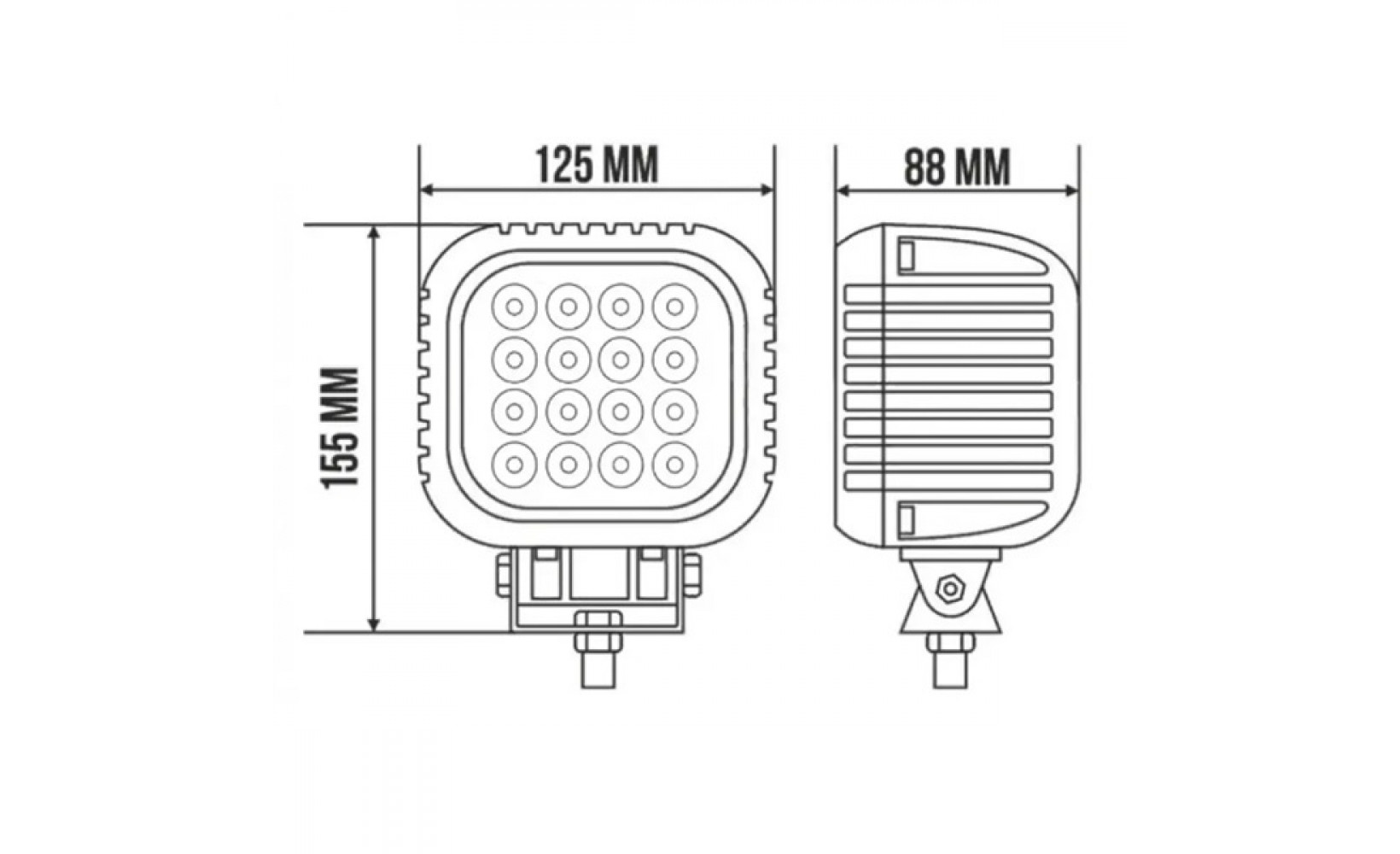 Ходовые огни 12-24v G0233 48W SPOT Дальний свет 240820